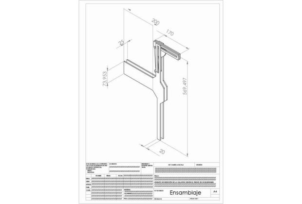 Aparell per mesurar la  voluntat segons l'índex de Scheuermann