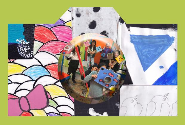 Una exposició d’infants de l’Escola Aldana amb Jaume Clotet. espais c