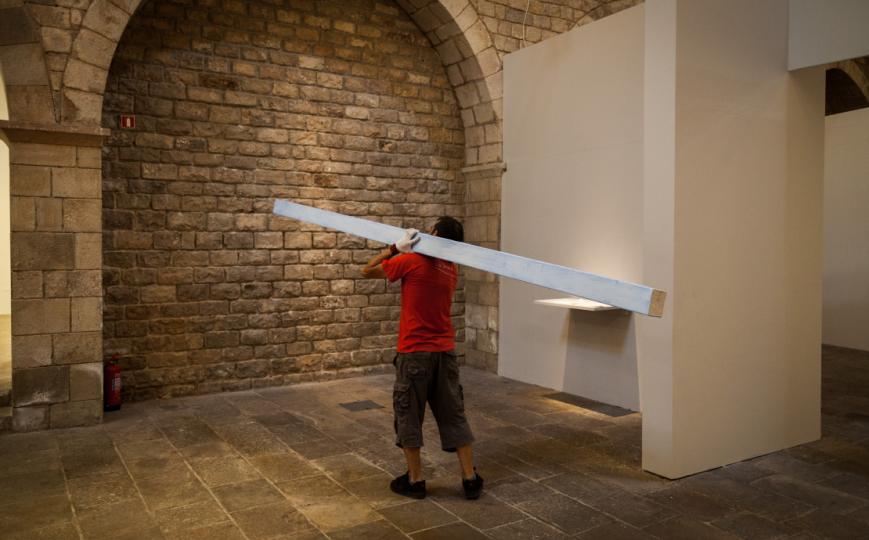 Retirada de pal. Foto: Pep Herrero