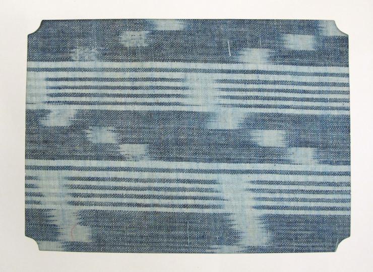 Textile, example. Cotton KASURI, Japan, 1985