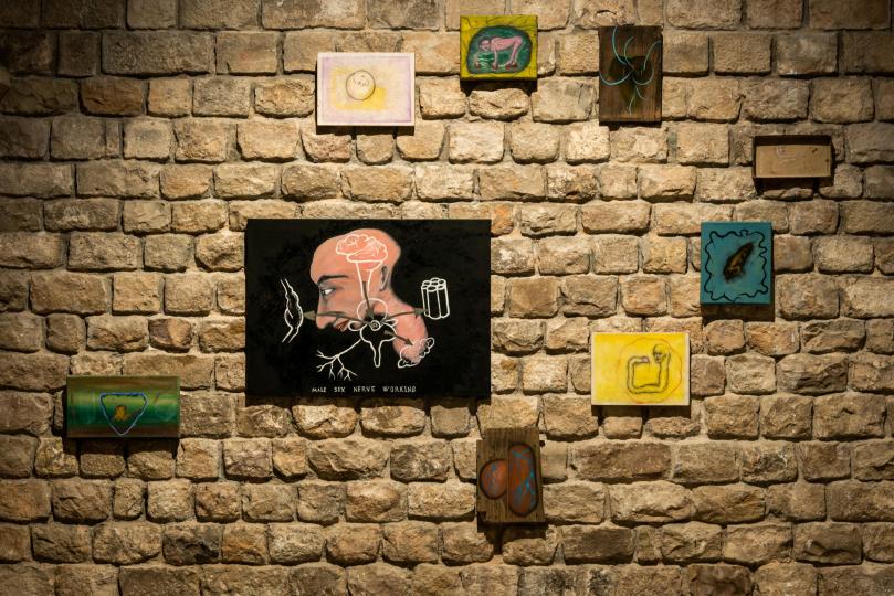 Gustavo Marrone. Instal·lació pictòrica (anys 90) 