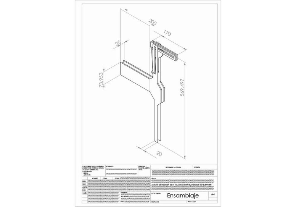 Aparell per mesurar la  voluntat segons l&#039;índex de Scheuermann