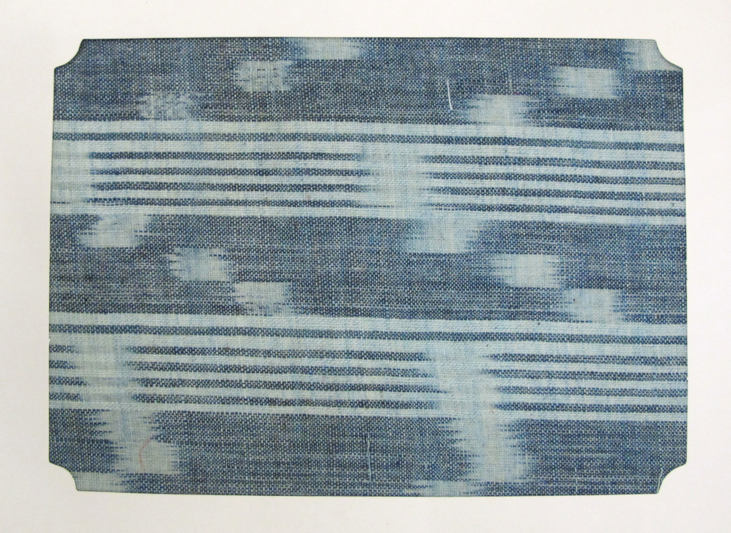 Textile, example. Cotton KASURI, Japan, 1985